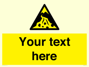 Custom Warning: Debris flow zone